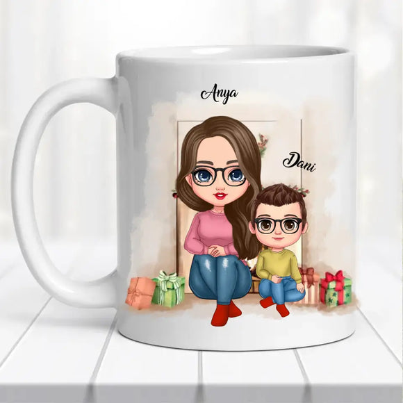 Családi bögre – anya, fia