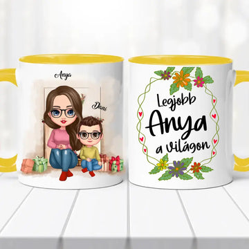 Családi bögre – anya, fia