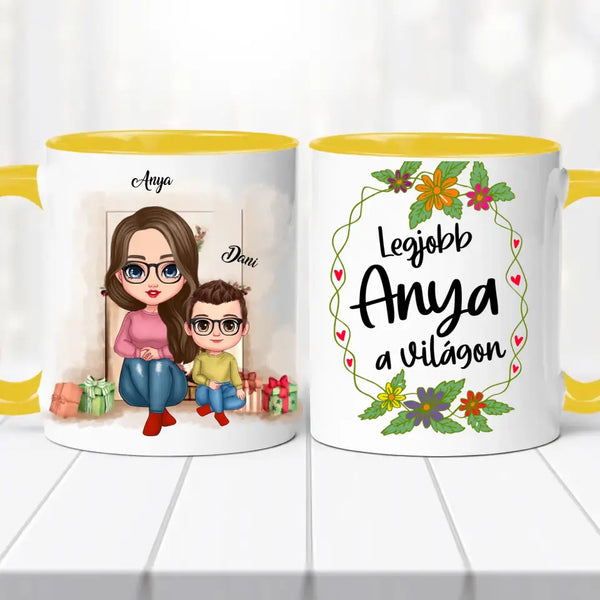 Családi bögre – anya, fia