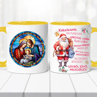 Karácsonyi bögre – Jézus grafikával