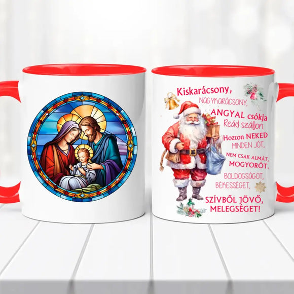 Karácsonyi bögre – Jézus grafikával