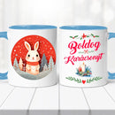 Karácsonyi bögre – nyuszis dizájn-9