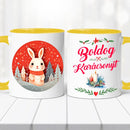 Karácsonyi bögre – nyuszis dizájn-10