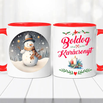 Karácsonyi Bögre - Hóember