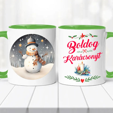 Karácsonyi Bögre - Hóember - 0