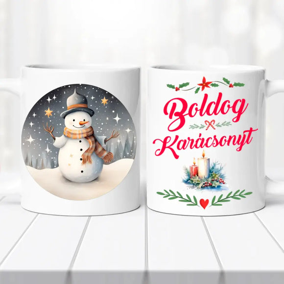 Karácsonyi Bögre - Hóember