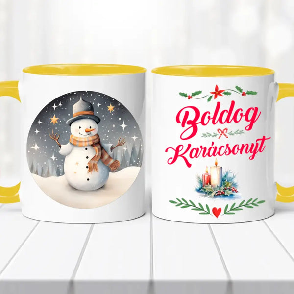 Karácsonyi Bögre - Hóember