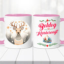 Karácsonyi bögre – szarvas grafikával-7