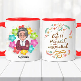 Névre szóló bögre – „Legjobb nagymamának”