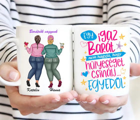 Barátnős bögre – két lányos dizájn No2. - 0