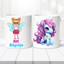 Névre szóló bögre – pónis lányos mintával-1