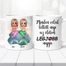 Barátnős bögre – sellő lány grafikával-1