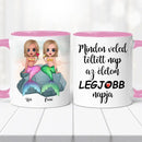 Barátnős bögre – sellő lány grafikával-5