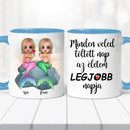 Barátnős bögre – sellő lány grafikával-7