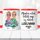 Barátnős bögre – sellő lány grafikával-8