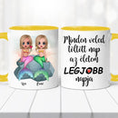 Barátnős bögre – sellő lány grafikával-10