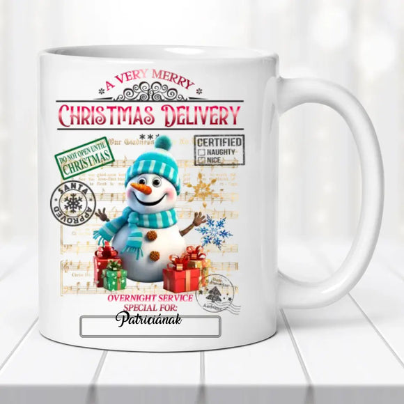 Karácsonyi bögre – egyedi kivitel