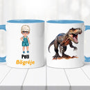 Névre szóló dinós bögre – fiús stílusban-7