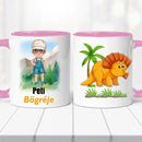 Névre szóló dinós bögre – egyedi dizájn-5