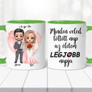 Esküvői bögre – páros grafikával-9