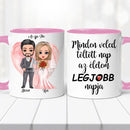 Esküvői bögre – páros grafikával-5