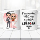 Esküvői bögre – páros grafikával-1