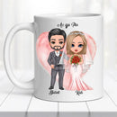 Esküvői bögre – páros grafikával-3