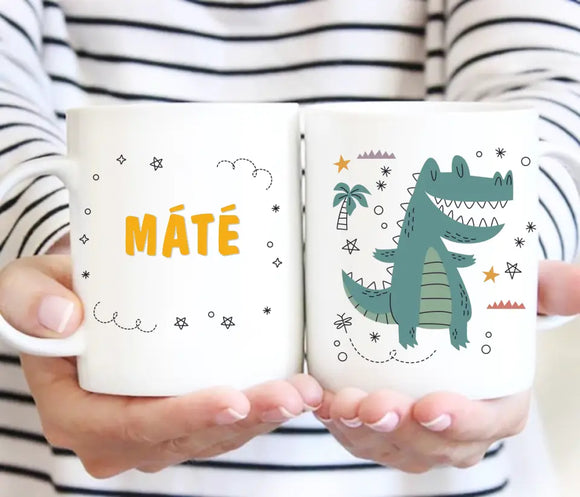 Állatos bögre – saját névvel, egyedi stílus