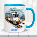 Névre szóló Vonatos Bögre-1