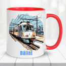 Névre szóló Vonatos Bögre-4