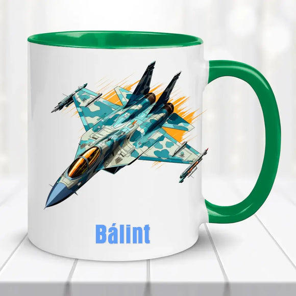 Névre szóló repülős bögre