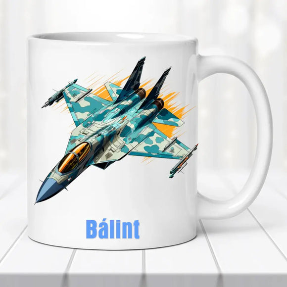 Névre szóló repülős bögre