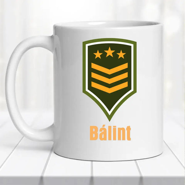 Tankos bögre – névvel személyre szabva