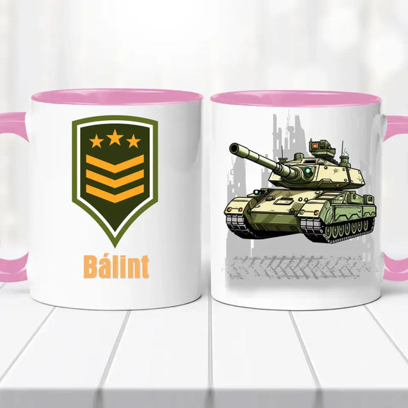Tankos bögre – névvel személyre szabva