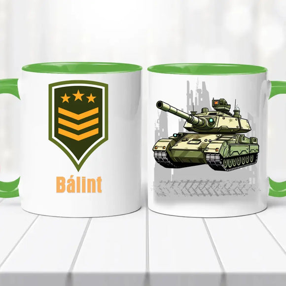 Tankos bögre – névvel személyre szabva