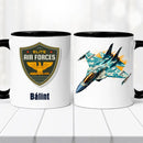 Repülős bögre – névvel és repülő jelekkel-2