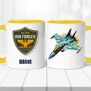 Repülős bögre – névvel és repülő jelekkel-8