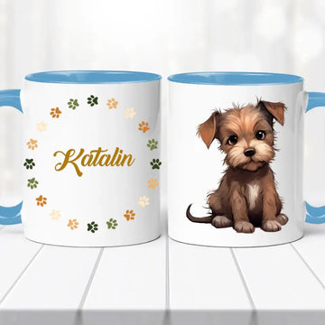 Kutyás bögre – névvel, egyedi dizájn