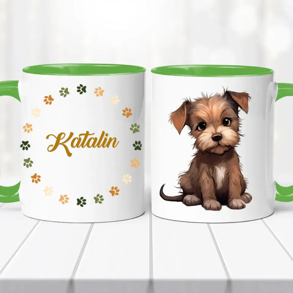 Kutyás bögre – névvel, egyedi dizájn