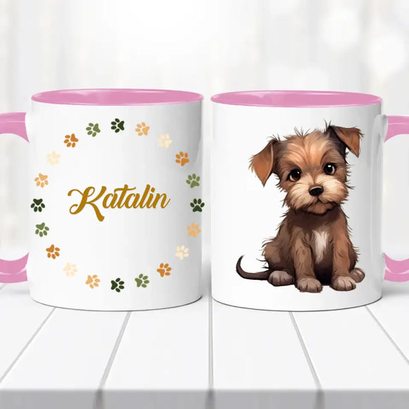 Kutyás bögre – névvel, egyedi dizájn