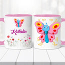 Névre szóló bögre – tündéri lepkés dizájnnal-1
