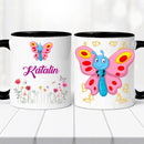 Névre szóló bögre – tündéri lepkés dizájnnal-3