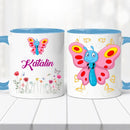 Névre szóló bögre – tündéri lepkés dizájnnal-4