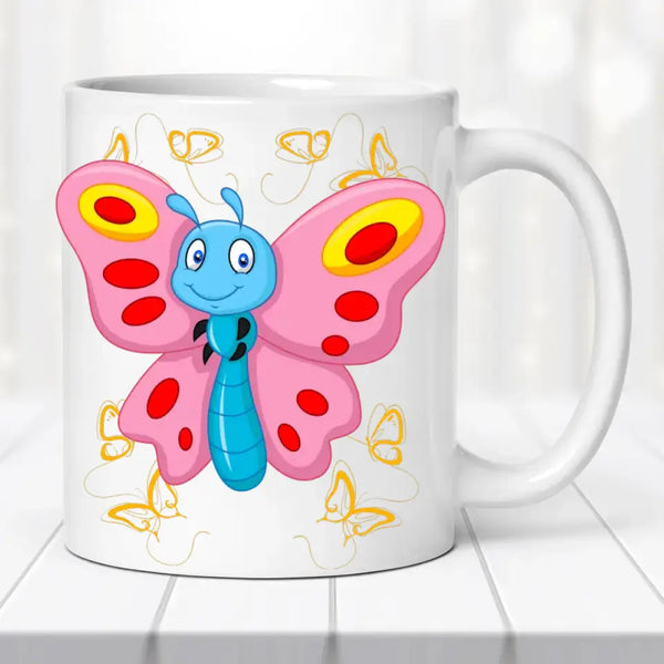 Névre szóló bögre – tündéri lepkés dizájnnal