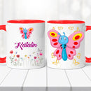 Névre szóló bögre – tündéri lepkés dizájnnal-10