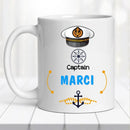 Hajós kapitány bögre – saját névvel-8