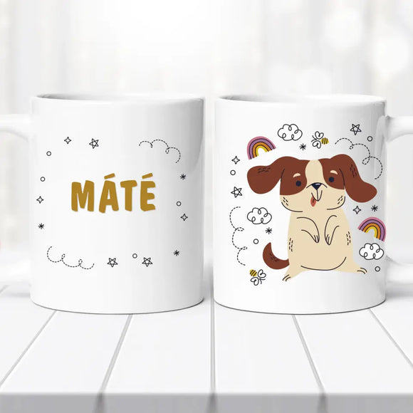 Saját Neves Kutyás Bögre