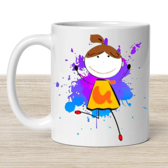 Névre szóló bögre – lányos stílusban