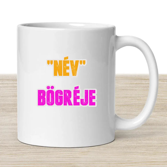 Névre szóló bögre – lányos stílusban