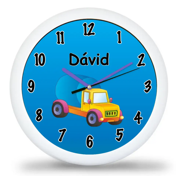 Egyedi neves óra választható járművel